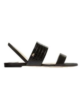 Jimmy Choo Seia Flat Leather Sandals